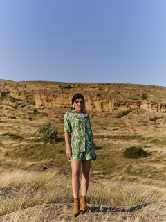 Рубашка Mark Formelle 112855/1/24-28373П-9 цветы_на_кактусе - фото 1