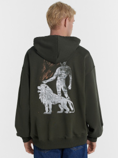 Худи Mark Formelle 121878/24-4384П-7(3) т.хаки_печать_1_сл_на_пол_1сл_на_спинке - фото 4