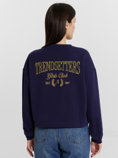 Свитшот Mark Formelle 122950/1/24-30567П-7-2 синее_небо_печать_549_D_вышивка - фото 1