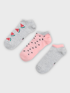 Носки Mark Formelle 406A-2369/B5-233406A-1 св.серый_меланж_розовый_рис.2369 - фото 1