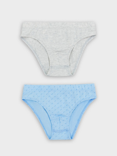 Трусы Mark Formelle 413351-2/25-36352П-5 серый_меланж_4306_А_синие_точки_на_голубом - фото 1