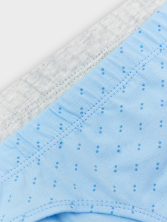 Трусы Mark Formelle 413351-2/25-36352П-5 серый_меланж_4306_А_синие_точки_на_голубом - фото 3