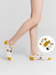 Носки Mark Formelle 453A-1957/B5-223453A молочный_горчичный_рис.1957 - фото 3