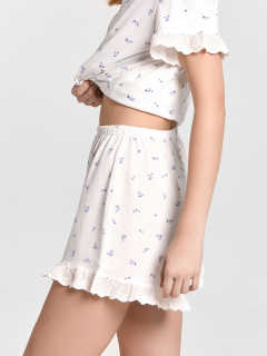 Рубашка, шорты Mark Formelle 592533/24-32247ПП-5 синие_цветочки_на_белом - фото 2