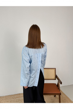 Блуза THE.WOMAN 0335 голубой - фото 1