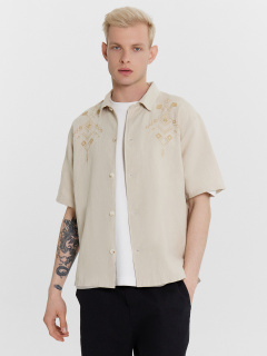 Рубашка Mark Formelle 111887-1/24-4672Ц-9-2 св.молочный_594_D_вышивка - фото 1