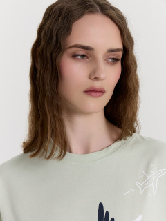 Футболка Mark Formelle 112678-2/24-28463П-0 св.аквамарин_печать_1_сл_на_пол - фото 4