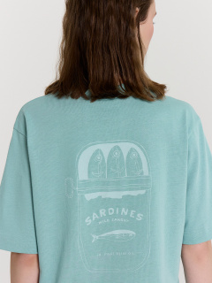 Футболка Mark Formelle 112862/24-26457П-0 пыльная_бирюза_печать_1_сл_на_пол - фото 4