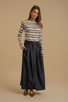 Джемпер из трикотажа с асимметричной горловиной Deesses 6375 - фото 1