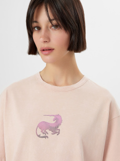 Футболка Mark Formelle 112934/24-ОБР33049П-0 бежевая_варка_009.2_Эйсид_2_сл_на_пол_1_сл_на_сп - фото 5