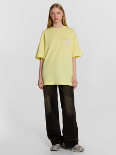 Футболка Mark Formelle 112953/24-26463П-0 лимонный_печать_3_сл_на_пол_3_сл_на_спинке_(фольга) - фото 3