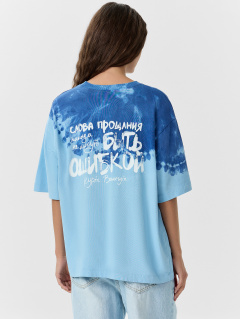 Футболка Mark Formelle 112961/24-ОБР33474ПП-0 голубой_тай_дай_002_Tye_Dye_2_сл_на_пол_2сл_на_ - фото 4