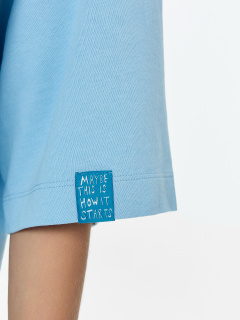 Футболка Mark Formelle 112961/24-ОБР33474ПП-0 голубой_тай_дай_002_Tye_Dye_2_сл_на_пол_2сл_на_ - фото 3