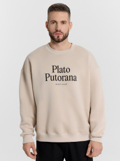 Свитшот Mark Formelle 121866/1/24-4037П-7П белый_песок_печать1_1_сл_на_пол - фото 1