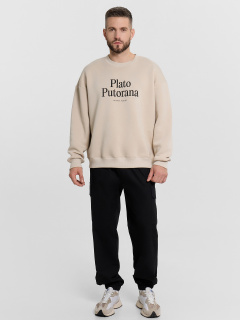 Свитшот Mark Formelle 121866/1/24-4037П-7П белый_песок_печать1_1_сл_на_пол - фото 5