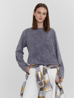 Джемпер Mark Formelle 122768/24-ОБР35122П-0 ACID_WASH_серый_печать_009.2_1_Эйсид - фото 5