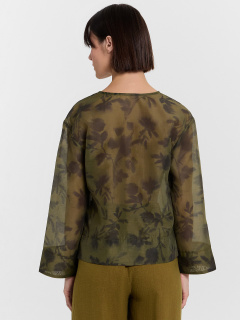 Блуза Mark Formelle 122855/24-33268П-9 акварельные_цветы_на_пихте - фото 1