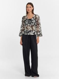 Блуза Mark Formelle 122855/24-33268П-9 цветы_на_черном - фото 4