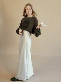 Свитшот Mark Formelle 122896/1/24-29223П-7 т.полынь_печать_2_сл_на_пол_Д - фото 1