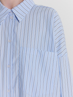 Блуза Mark Formelle 122976/24-32795П-9 широкая_голубая_полоска1 - фото 5