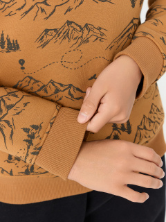 Худи Mark Formelle 123388/25-35908Ц-7П горы_на_цвете_орех - фото 5