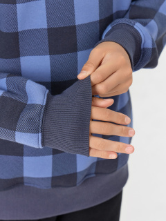 Свитшот Mark Formelle 123431/1/25-38586Ц-7П клетка_на_синем - фото 4