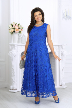 Накидка, платье Ninele 7496 василек - фото 5