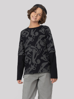 Джемпер Mark Formelle 123485/25-36601П-0 граффити_на_черном1 - фото 4