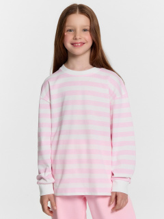 Лонгслив Mark Formelle 127908/1/25-35536П-0 бело_розовая_полоска - фото 1