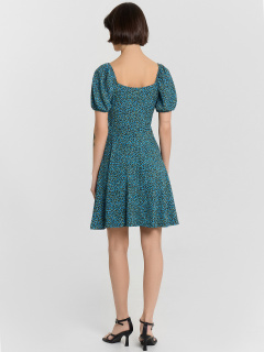 Платье Mark Formelle 152589/24-33567П-9 цветочки_на_черном1 - фото 2