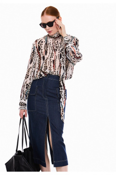 Юбка DEVITA 2025 темно-синий - фото 2