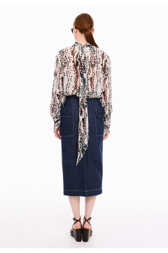 Юбка DEVITA 2025 темно-синий - фото 4