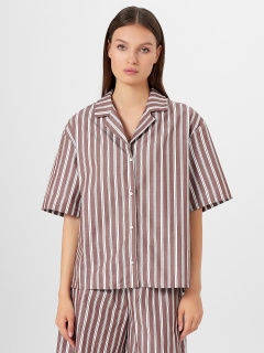 Рубашка, шорты Mark Formelle 192011/24-32911П-9 широкая_кофейная_полоска - фото 5