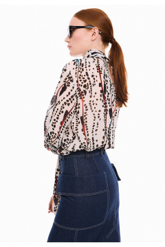 Блуза DEVITA 6028-2 молочный_черный - фото 5