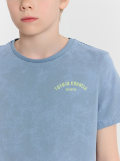 Футболка, шорты Mark Formelle 393329/24-27452П-0 серо_синий_acid_wash_печать_1_сл_на_пол_1сл_на_спин - фото 5