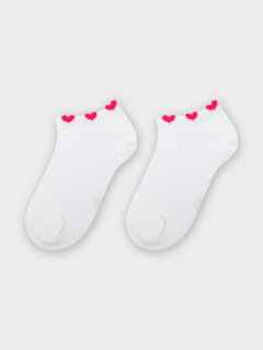 Носки Mark Formelle 406K-3191/B3-25406K белый_малиновый_рис.3191 - фото 2