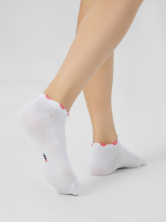 Носки Mark Formelle 406K-3191/B4-25406K белый_коралловый_рис.3191 - фото 2
