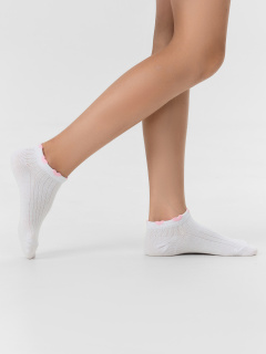 Носки Mark Formelle 406K-3191/B5-25406K белый_розовый_рис.3191 - фото 1