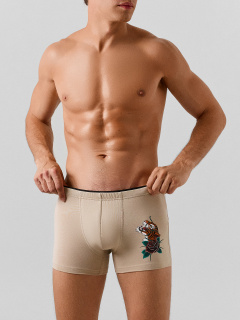 Трусы Mark Formelle 411134/25-4959П-5 бежевый_печать_3_сл_на_ЛВ_пер_дет - фото 3