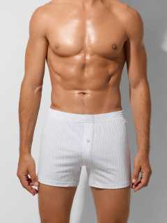 Трусы Mark Formelle 411152-3/25-5323П-0 бело_серая_полоска_полоска_на_св.сером_полоска_на_ - фото 1