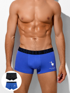 Трусы Mark Formelle 411215-2/25-5145П-5 ультрамарин_гуси_на_черном_3_сл_1тр_на_ЛВ_дет - фото 1