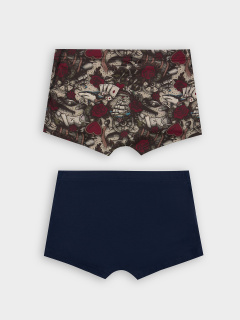 Трусы Mark Formelle 411229-2/25-5165П-5 т.синий_тату_винтаж_3_сл_1тр_на_ЛВ_дет - фото 2