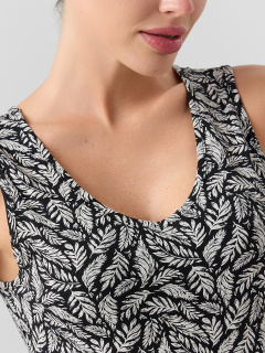 Майка Mark Formelle 422258/25-38310Ц-5 листья_на_черном - фото 2