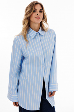 Блуза EOLA 2917 голубой_полоска - фото 5