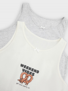 Топ Mark Formelle 427739-2/1/25-37256П-0 св.молочный_серый_меланж_43606_А_печать_3_сл_1и - фото 1