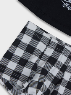 Майка, трусы Mark Formelle 443002/25-37067ПП-0 черный_ч_б_клетка_3_сл_на_пол - фото 4