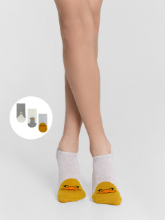 Носки Mark Formelle 453A-3199/B4-253453A сер.мел_молочный_св.сер.мел_рис.3199 - фото 2