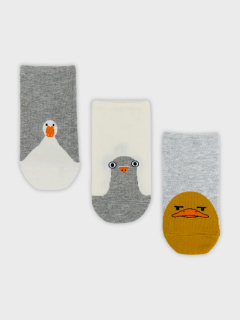 Носки Mark Formelle 453A-3199/B5-253453A сер.мел_молочный_св.сер.мел_рис.3199 - фото 4