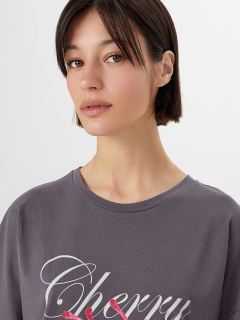 Туника Mark Formelle 512079/24-27958ПП-0 серый_дым_печать_1_сл_на_пол - фото 3