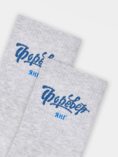 Носки Mark Formelle 559U-3285/25559U св.серый_меланж_рис.3285 - фото 3